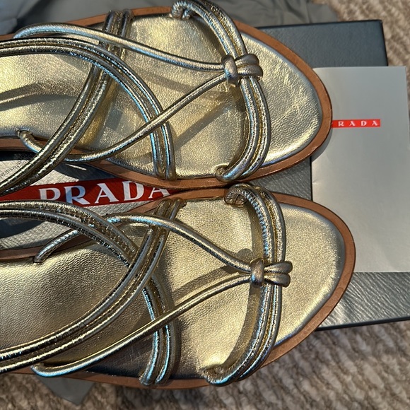 Prada Sandals in Gold - Picture 3 of 7